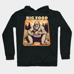 Sasquatch with pizza big foot Hoodie